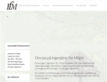 Tablet Screenshot of ingenjorerformiljon.se